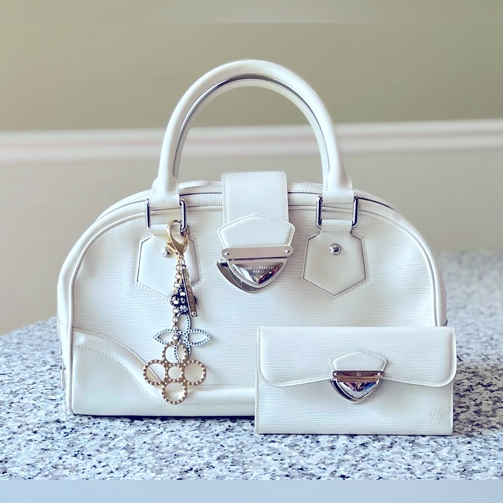 🤍Ivory Epi🤍 LV Montaigne Epi Leather GM Satchel & Wallet Bundle - Picture 2 of 13